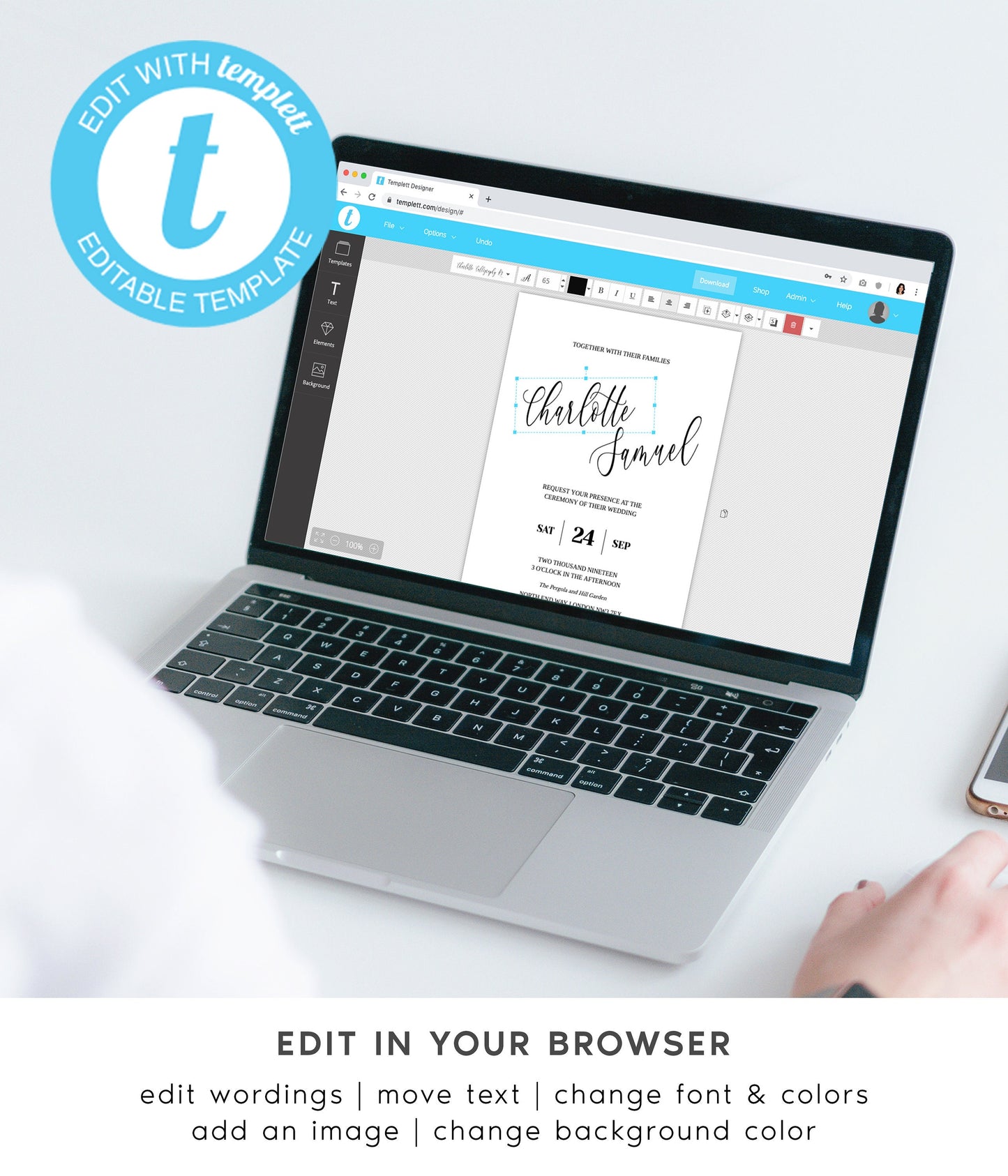 Angie Modern Wedding Guestbook Sign