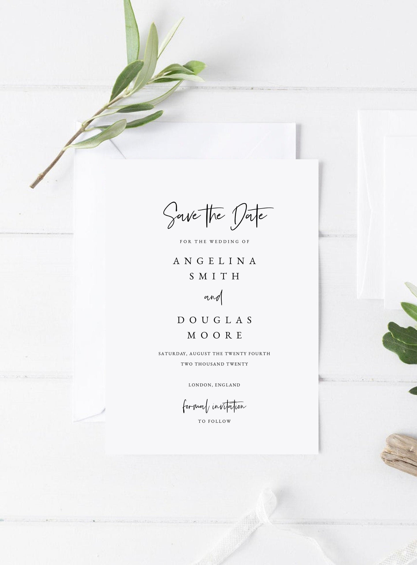 Save the Date Template