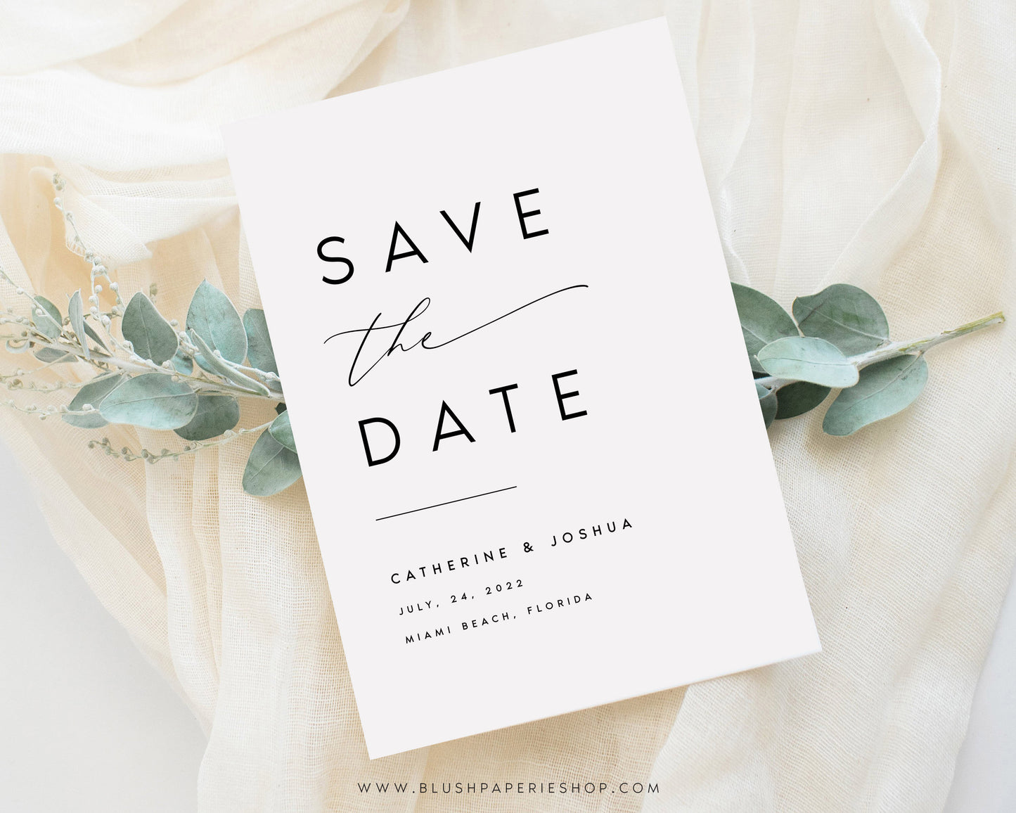 Kate Elegant Save the Date Template