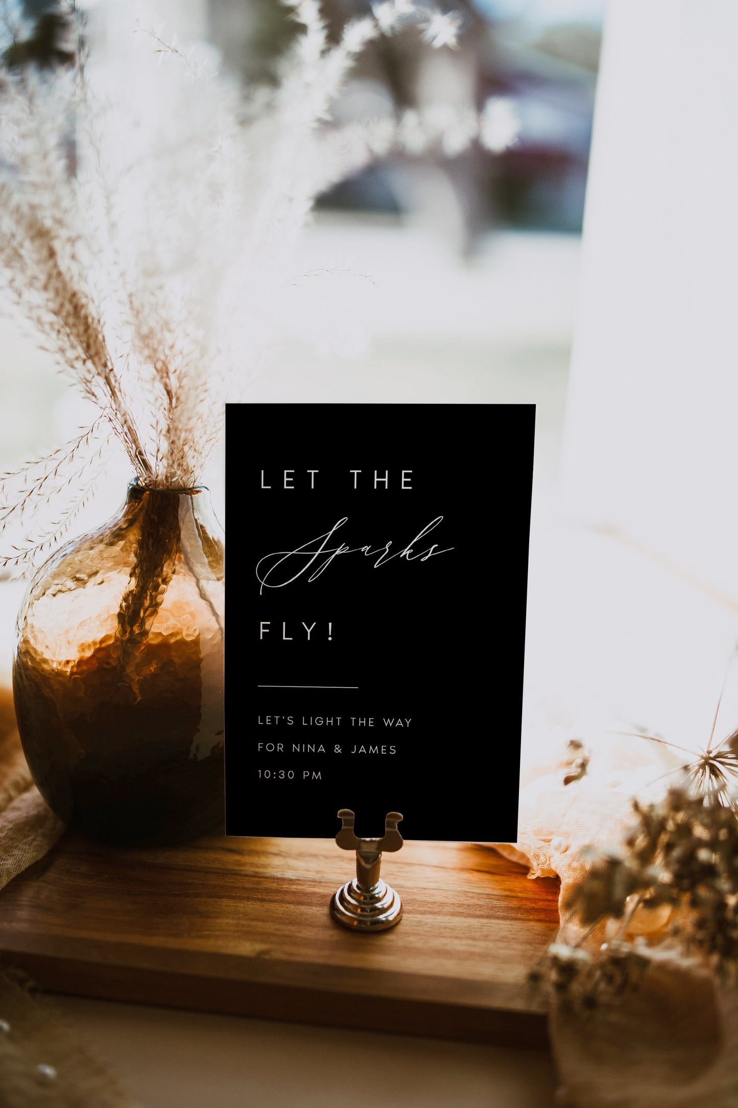 Nina BLACK Let The Sparks Fly Sign Template