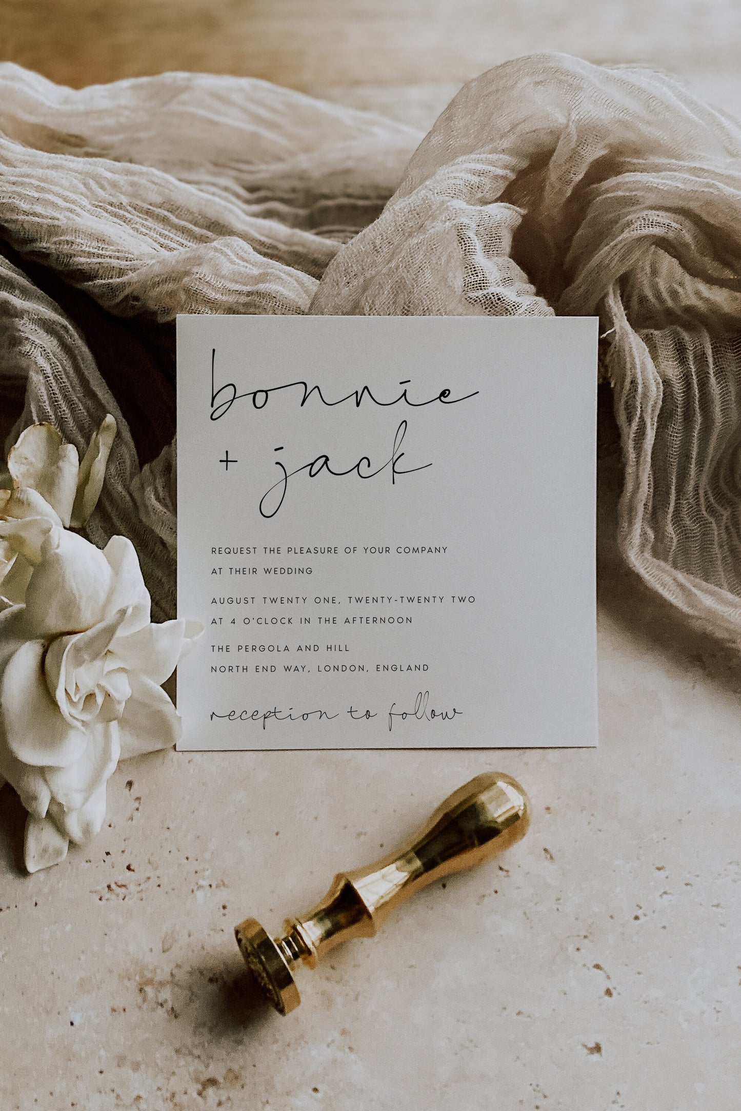Bonnie Wedding Invitation Template