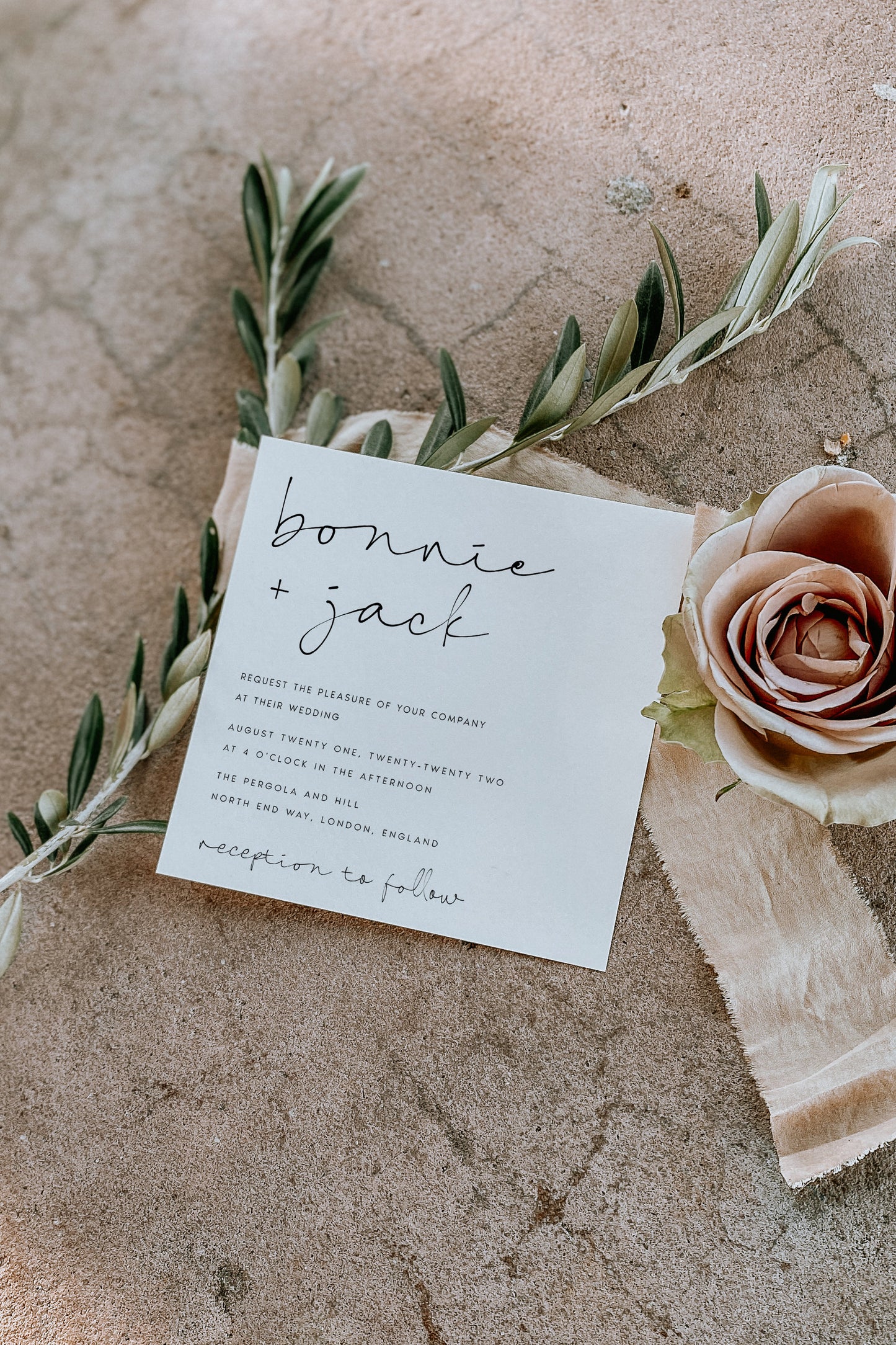 Bonnie Wedding Invitation Template