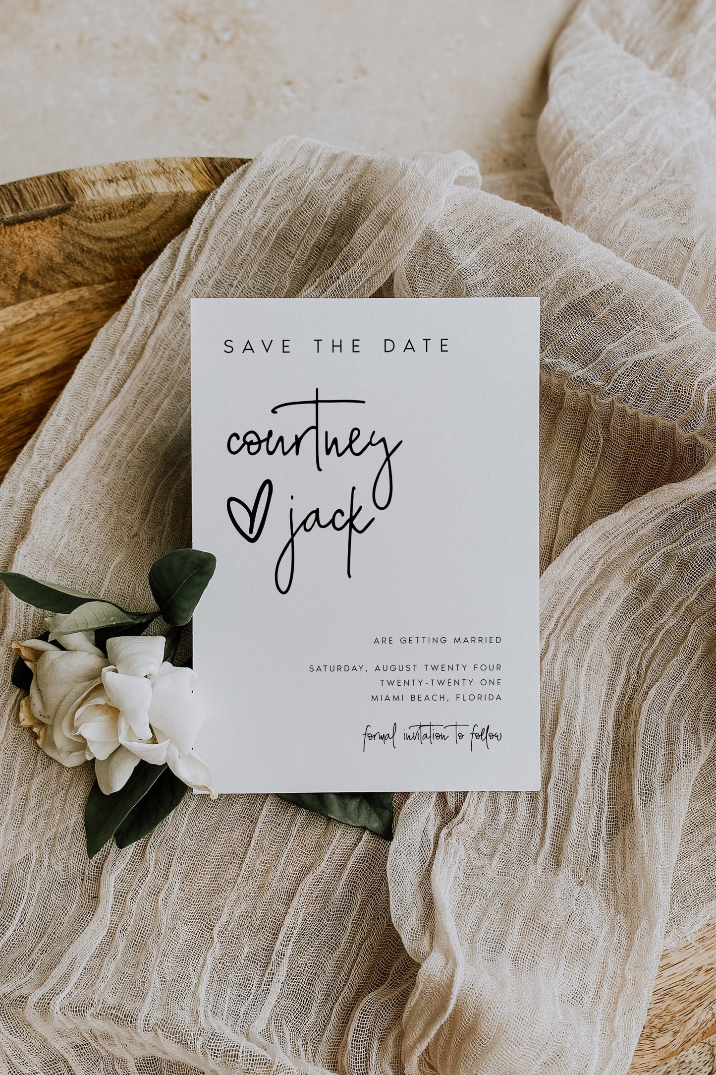 Courtney Save The Date Template