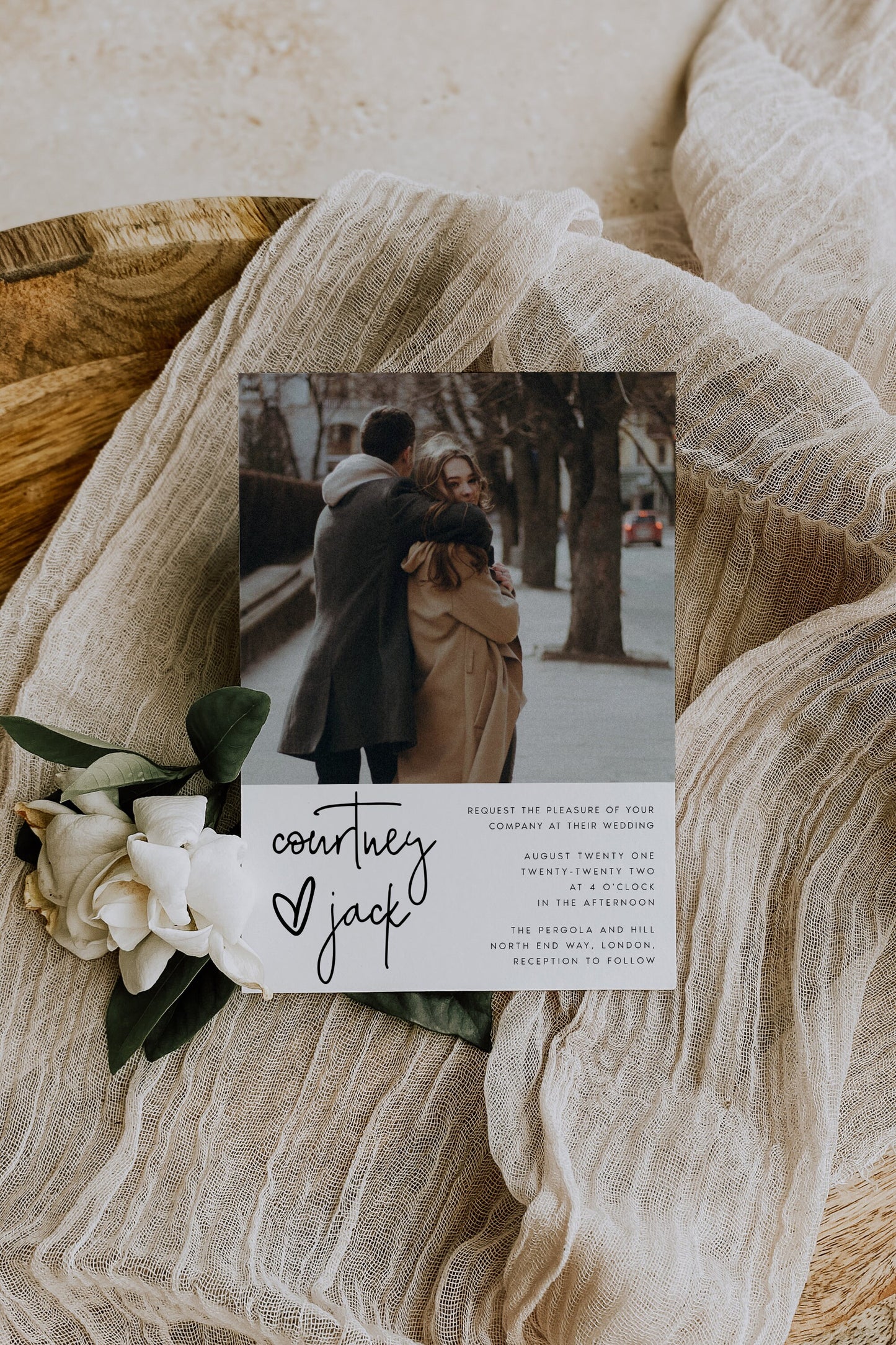 Courtney Wedding Invitation Template