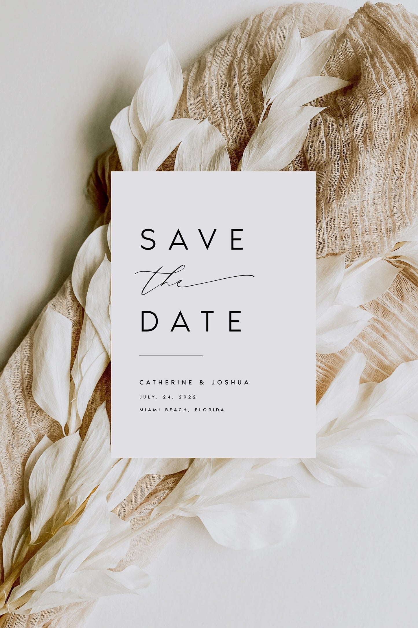 Kate Elegant Save the Date Template