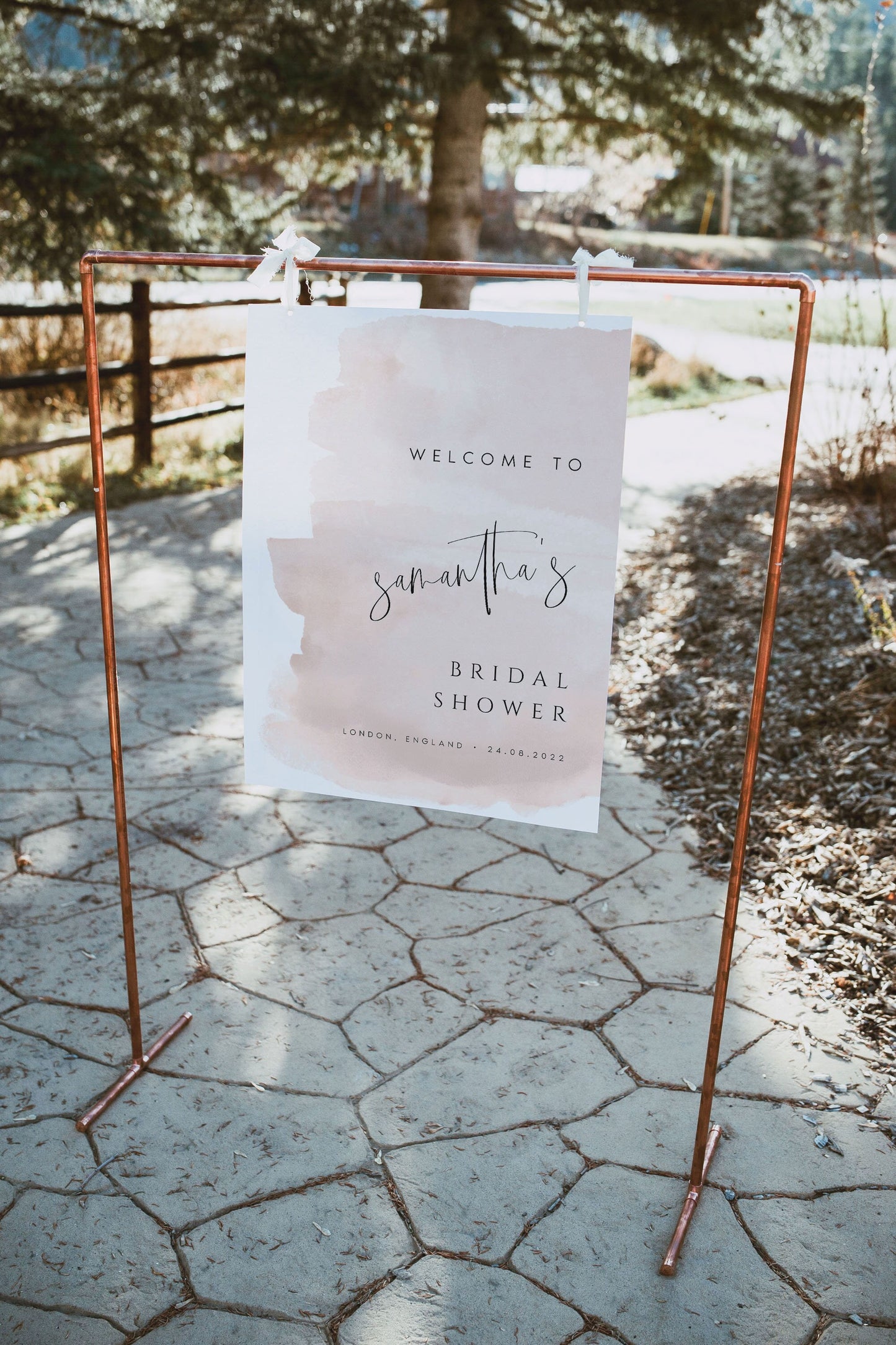 Samantha Bridal Shower Welcome Sign PRINTABLE