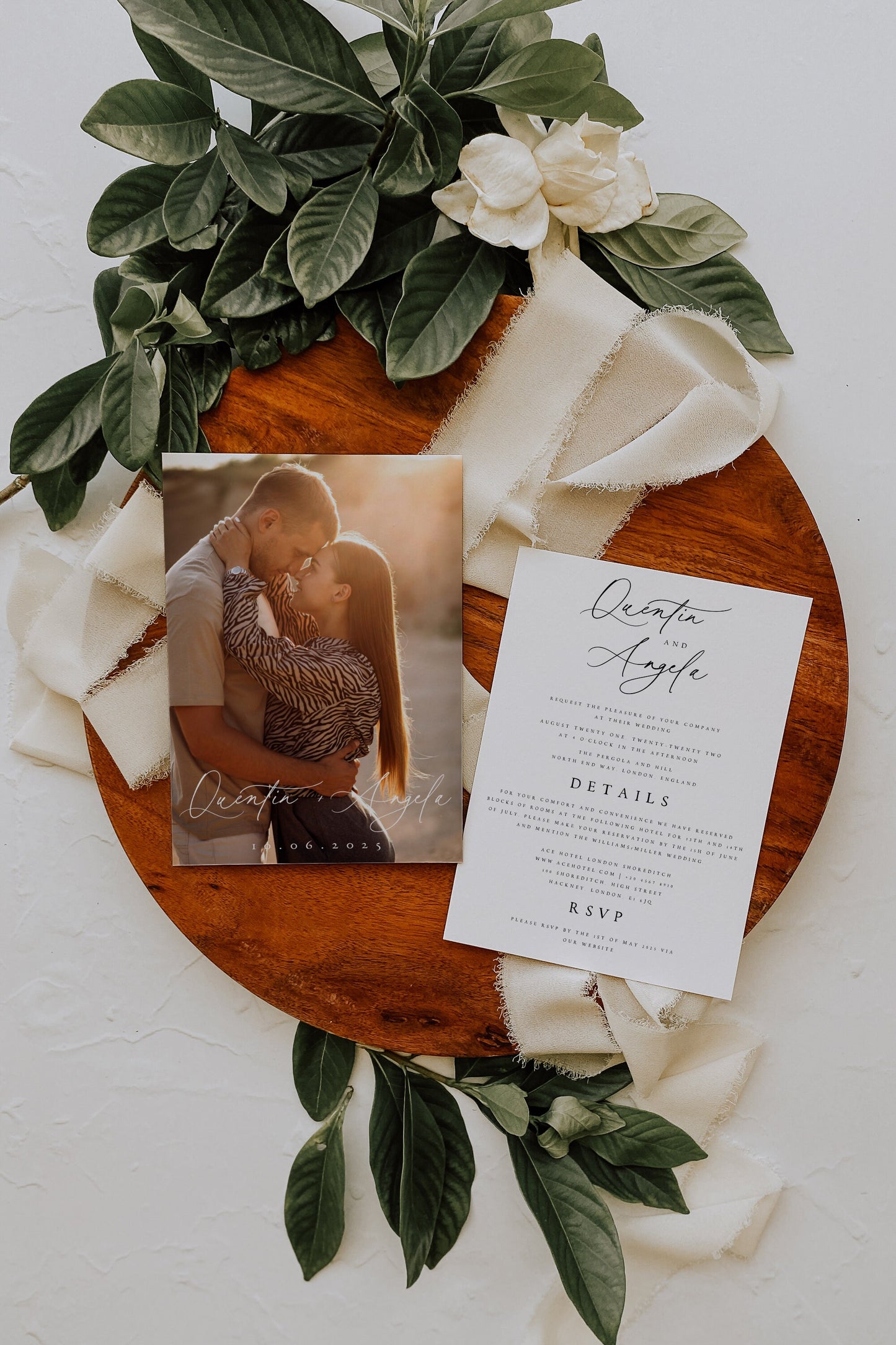 Quentin Minimalist Save the Date Template