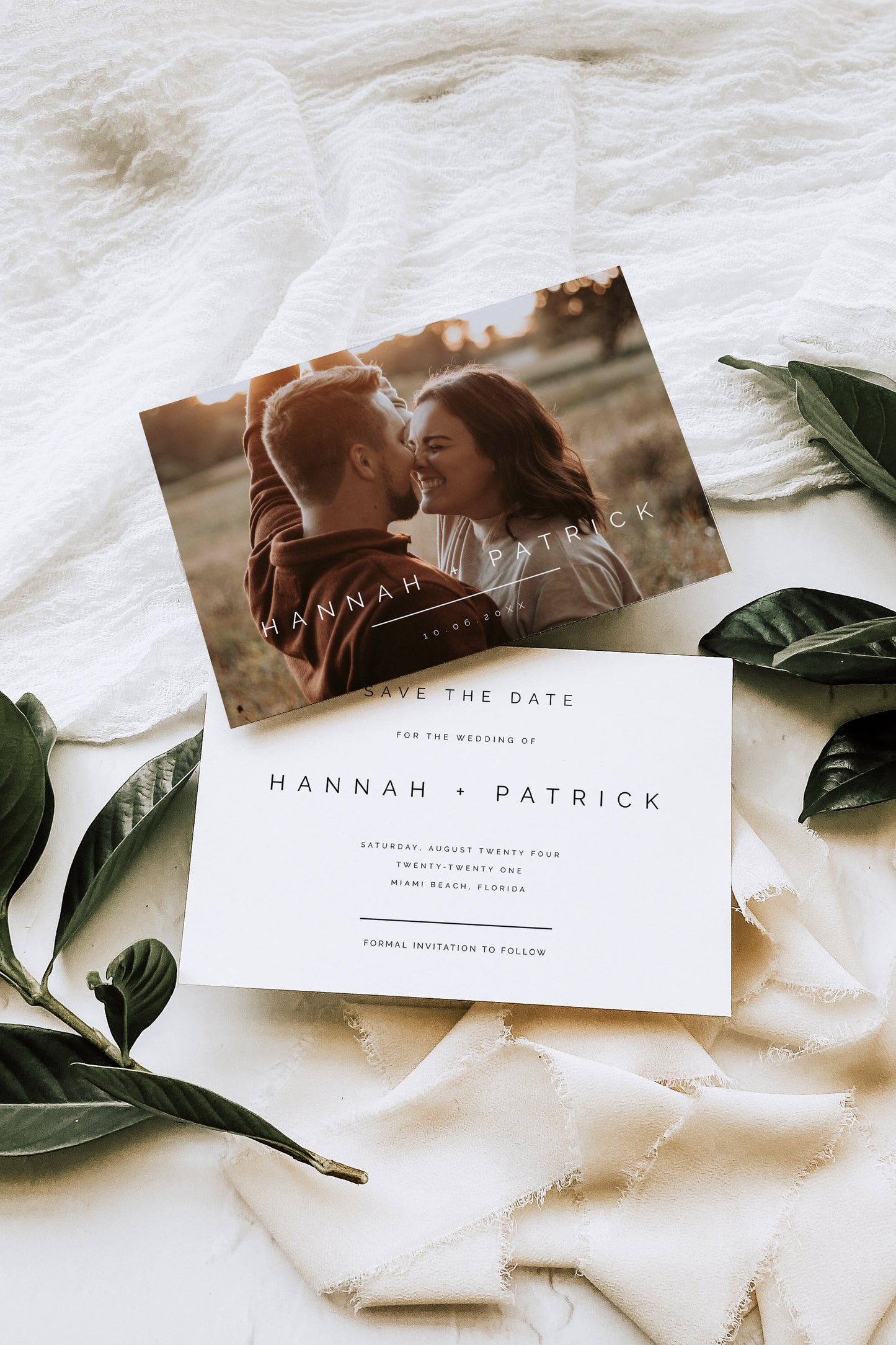 Hannah Photo Save the Date Invitation