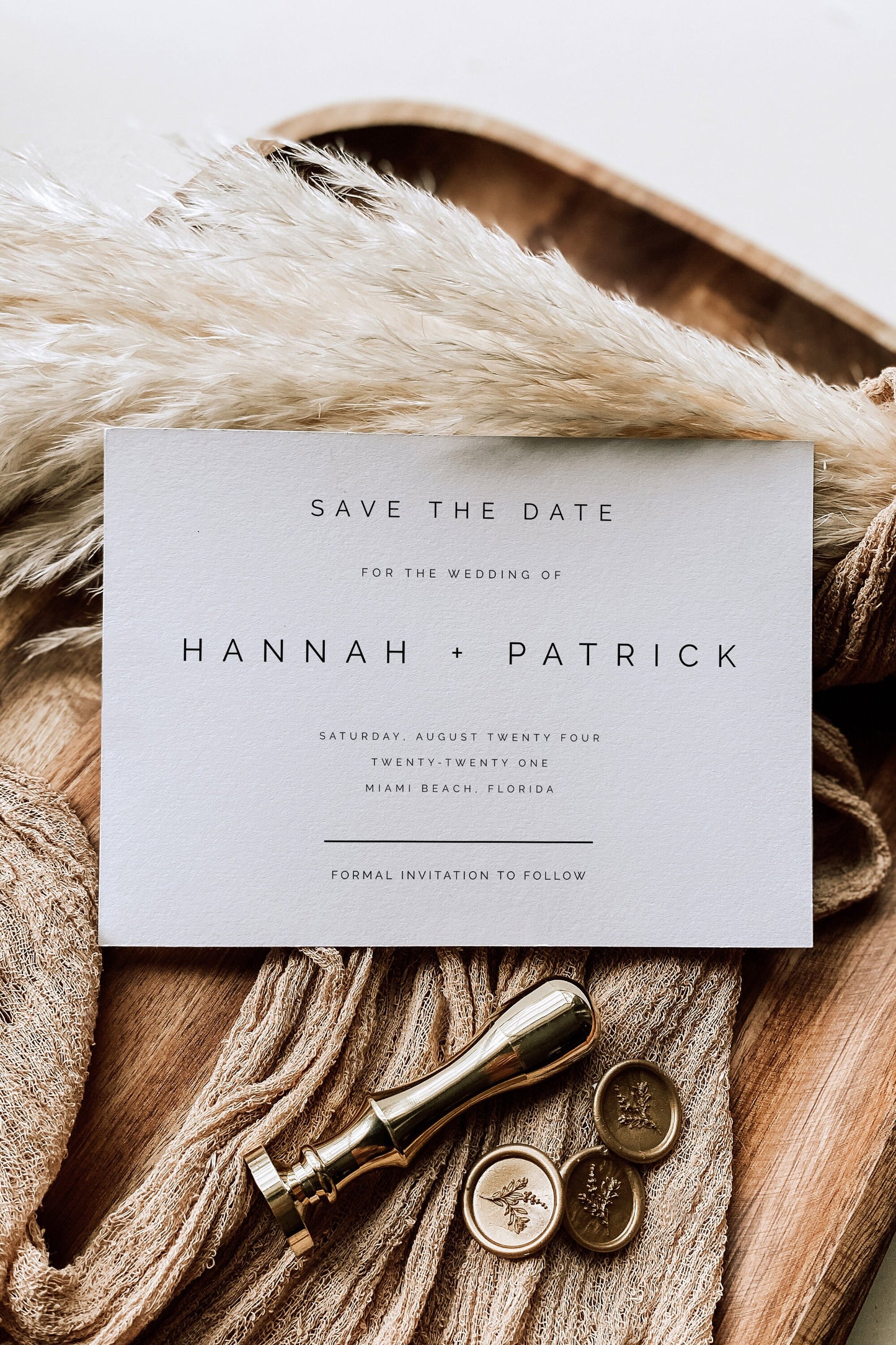 Hannah Photo Save the Date Invitation
