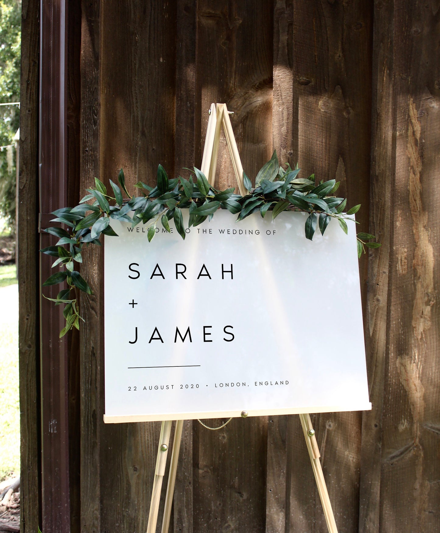 Sarah Boho Wedding Welcome Sign