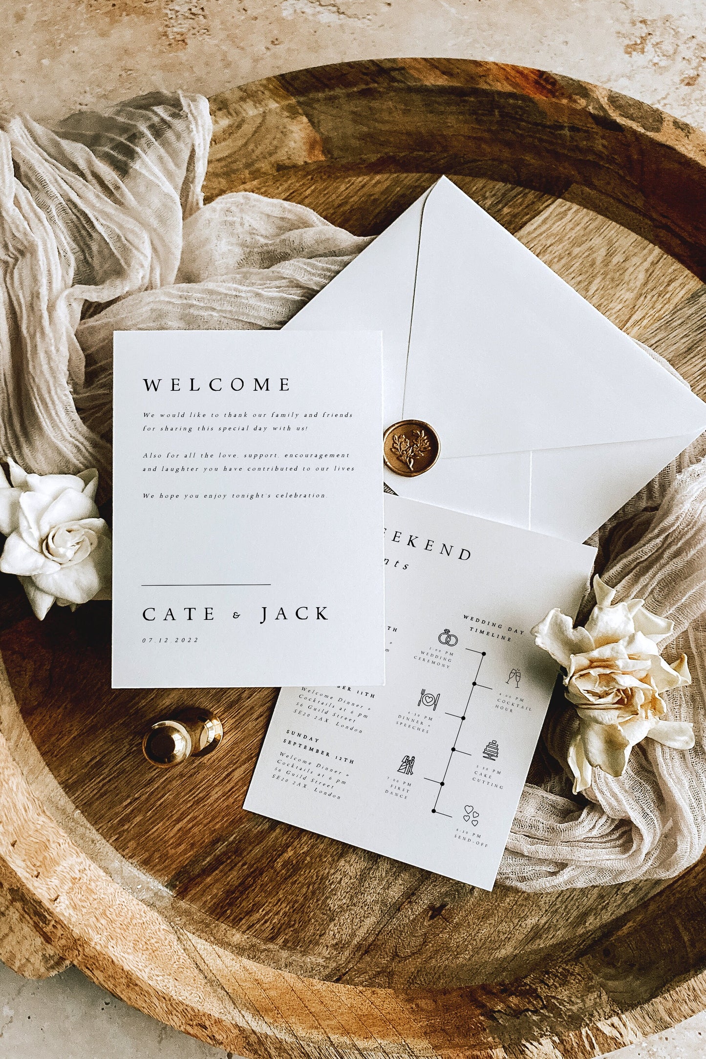 Cate Modern Welcome Letter & Timeline Template