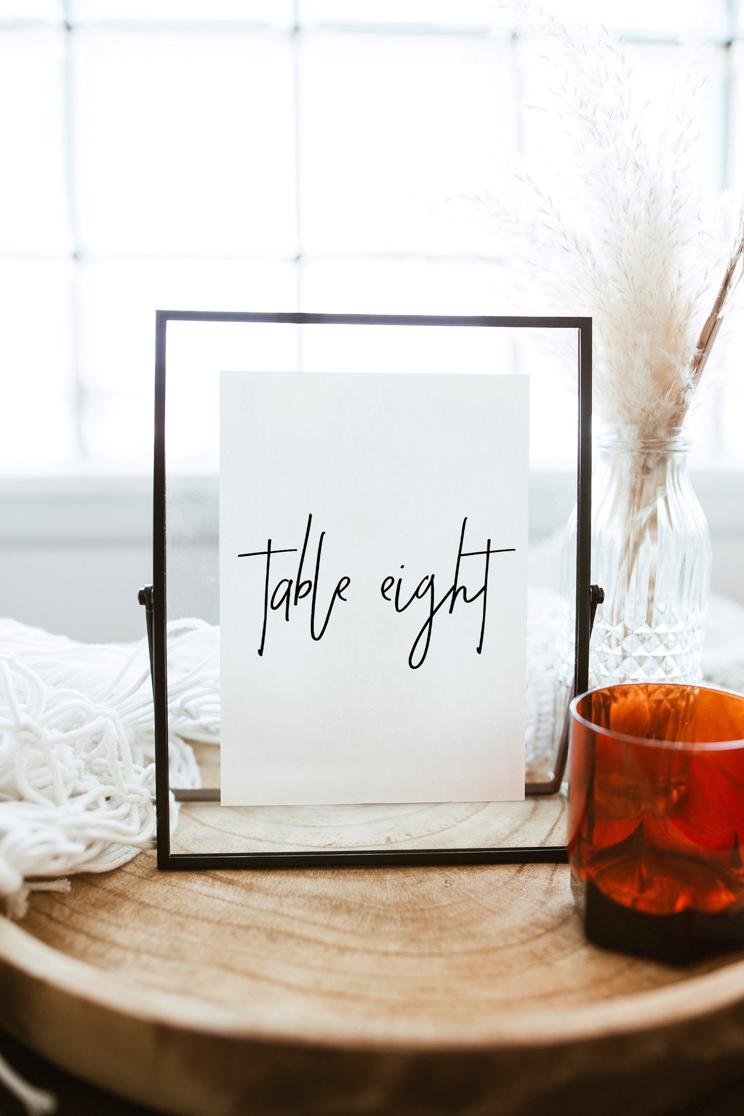 Sindy Modern Table Number Template