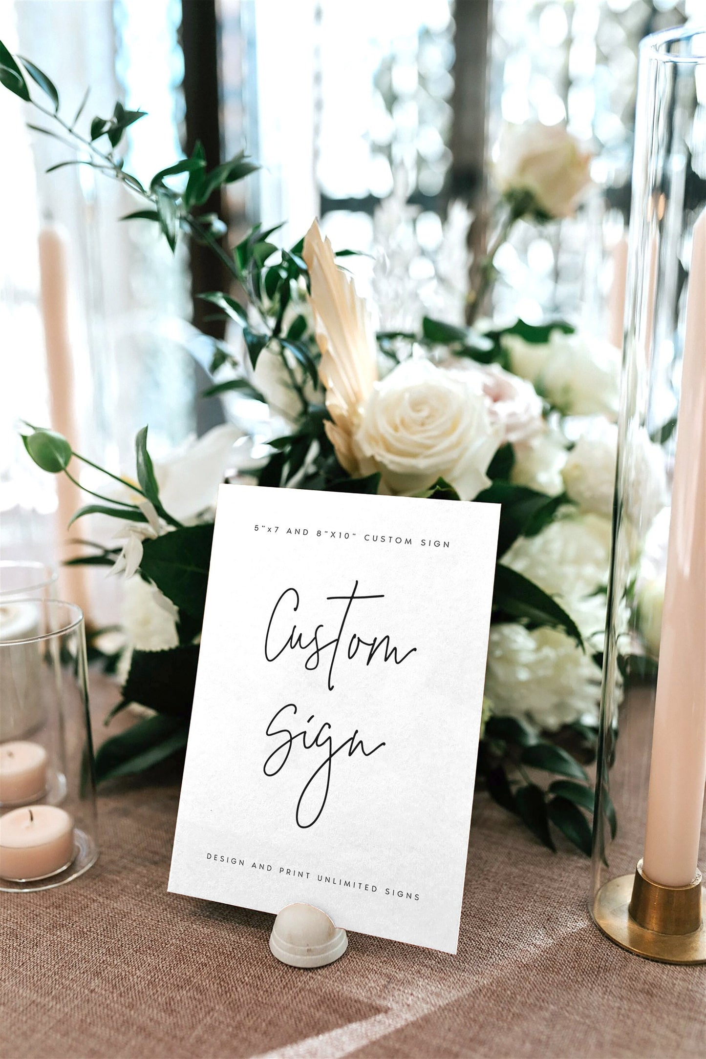 Kathleen Rustic Wedding Sign Template