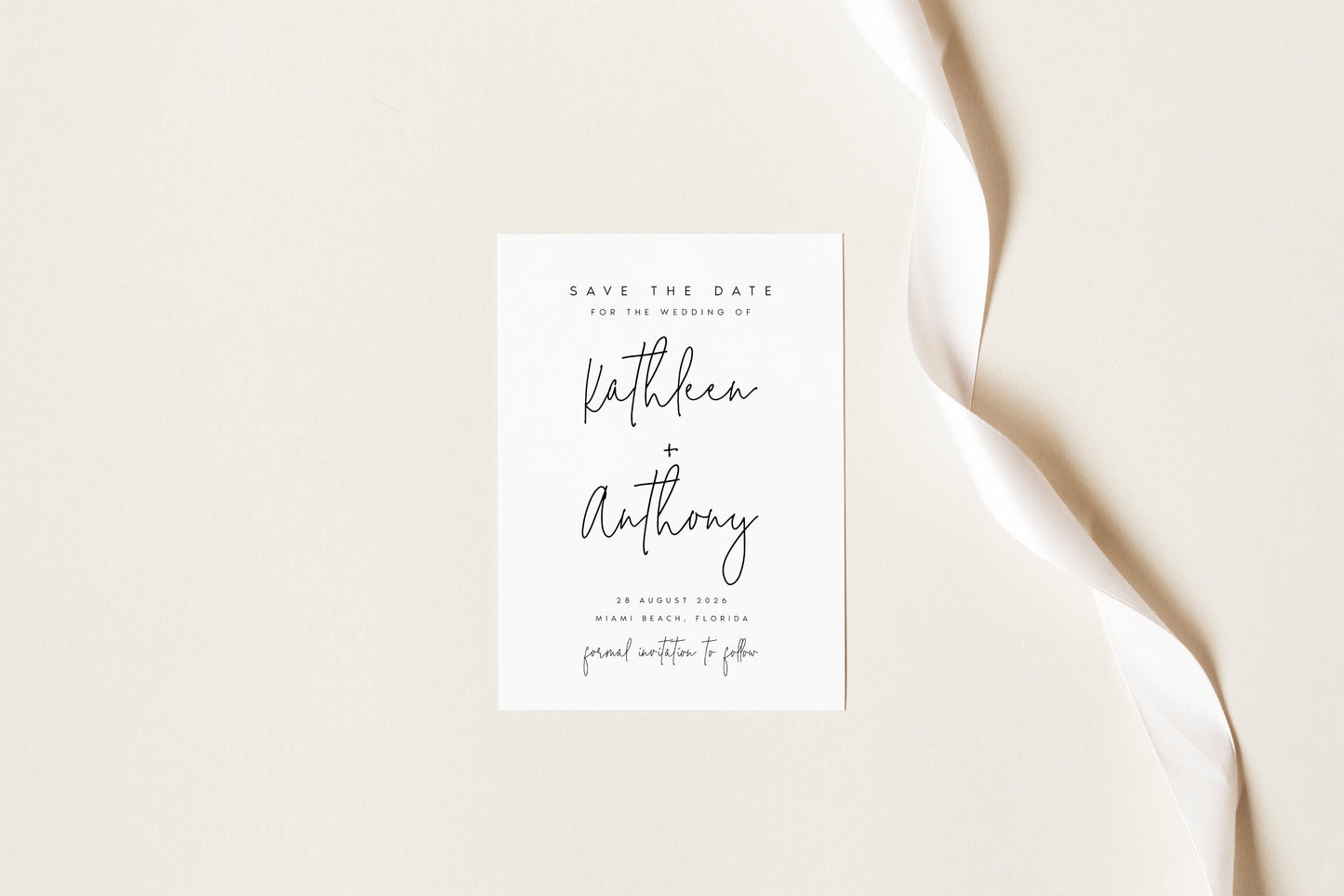 Kathleen Save The Date Template