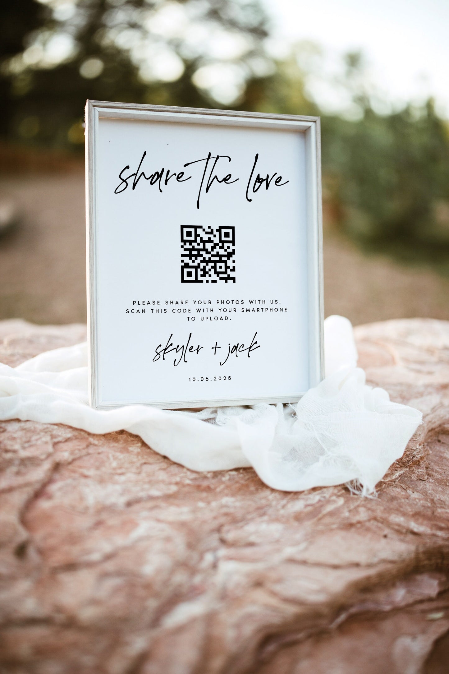 Skyler Share the Love QR Code Sign Template