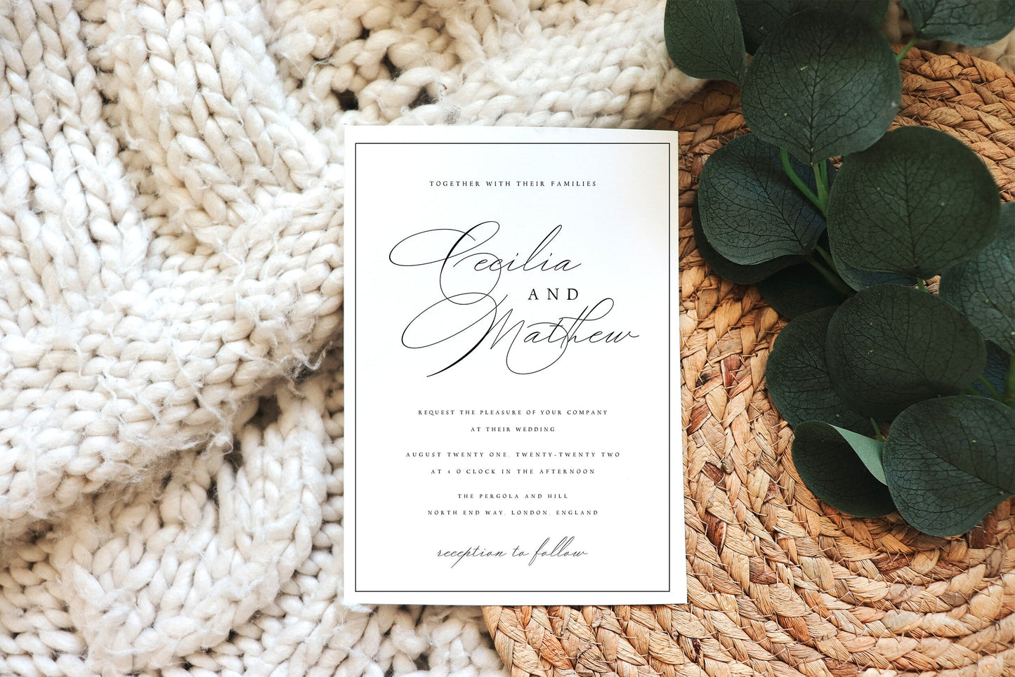 Cecilia Wedding Invitation Template