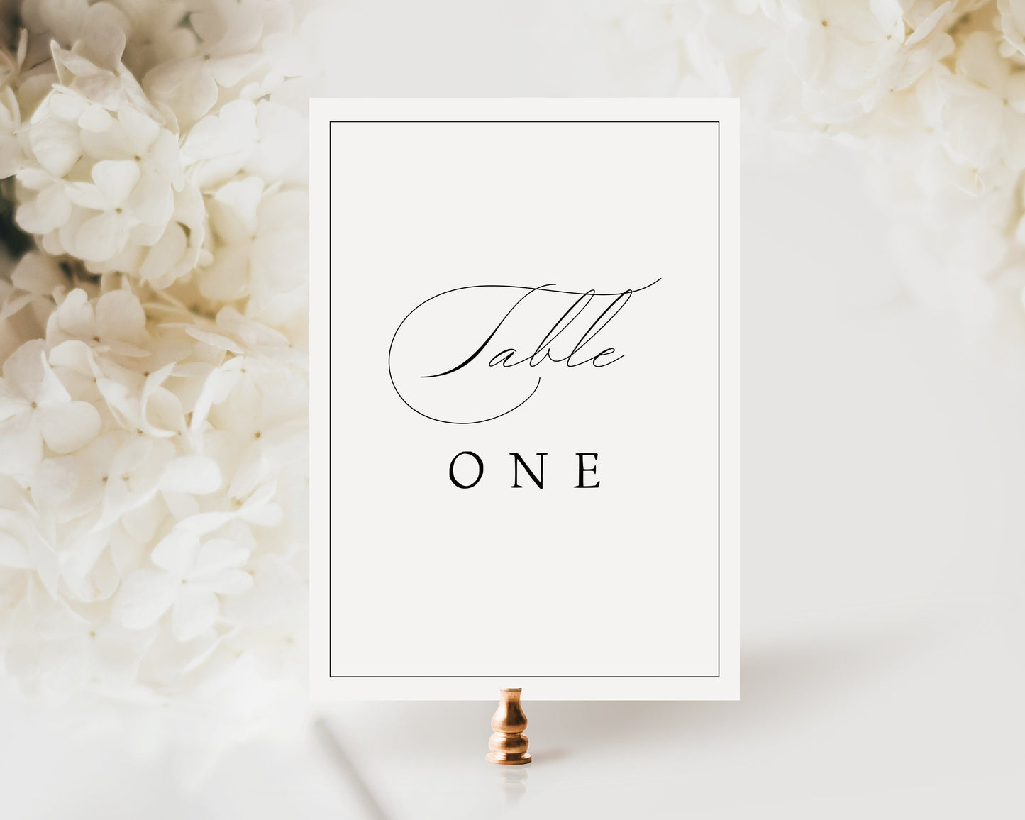 Cecilia Wedding Table Numbers Printable