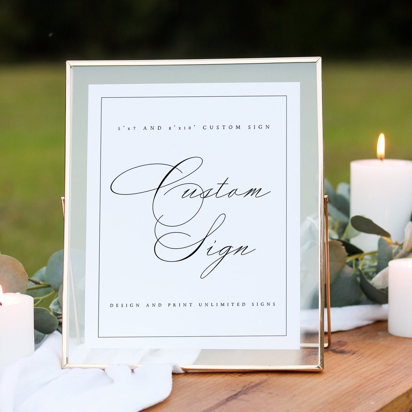 Cecilia Elegant Wedding Sign Template