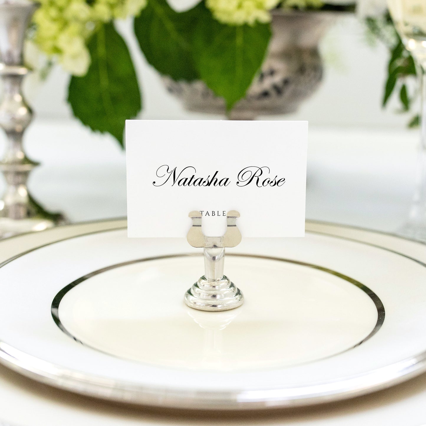 Natasha Classic Wedding Place Cards Template