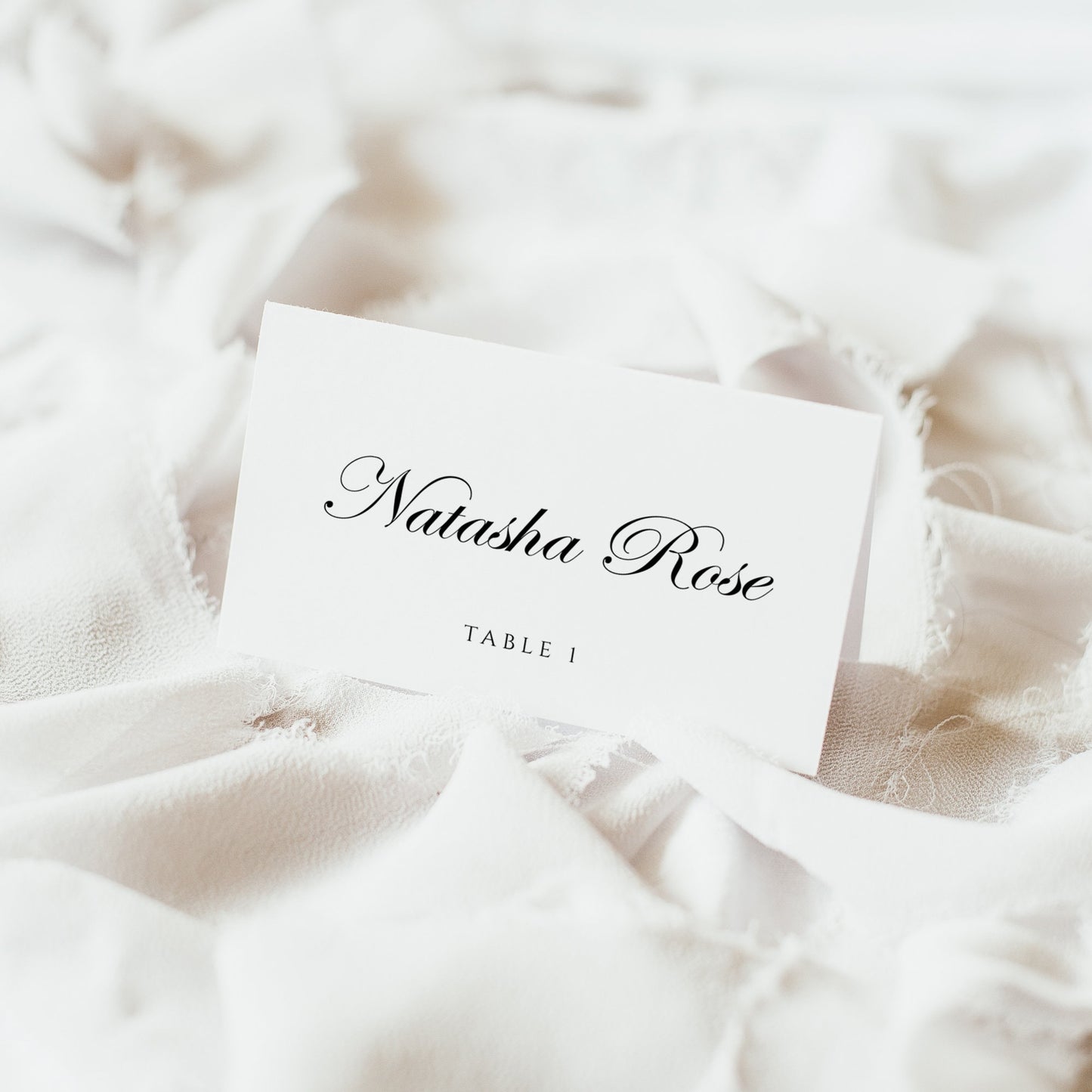 Natasha Classic Wedding Place Cards Template