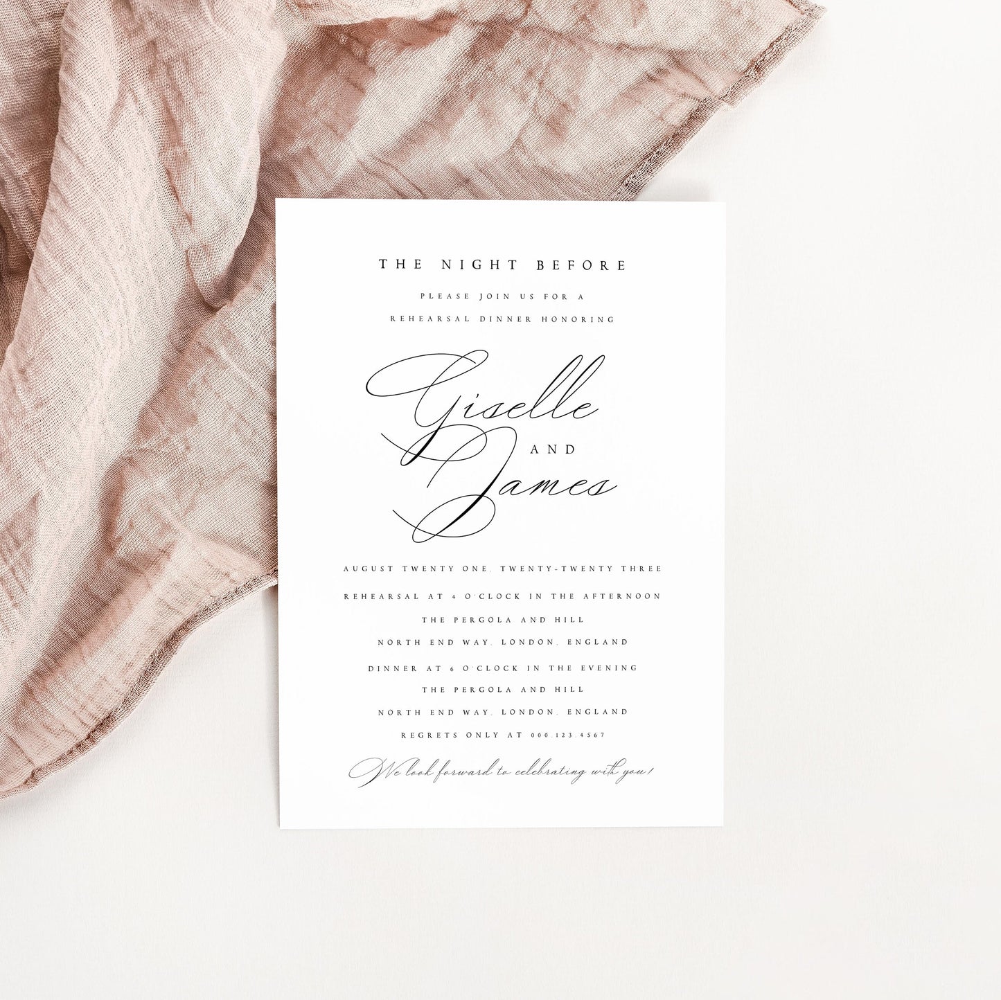 Giselle Wedding REHEARSAL Template
