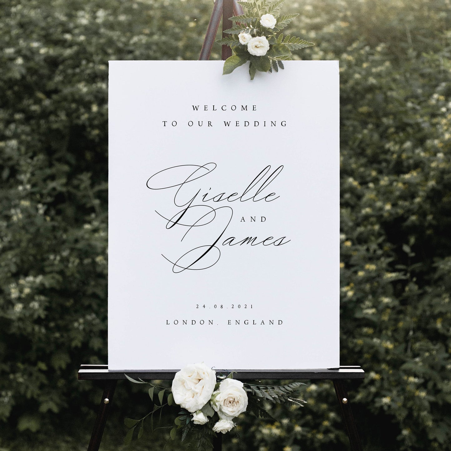 Giselle Classic Wedding Welcome Sign Template