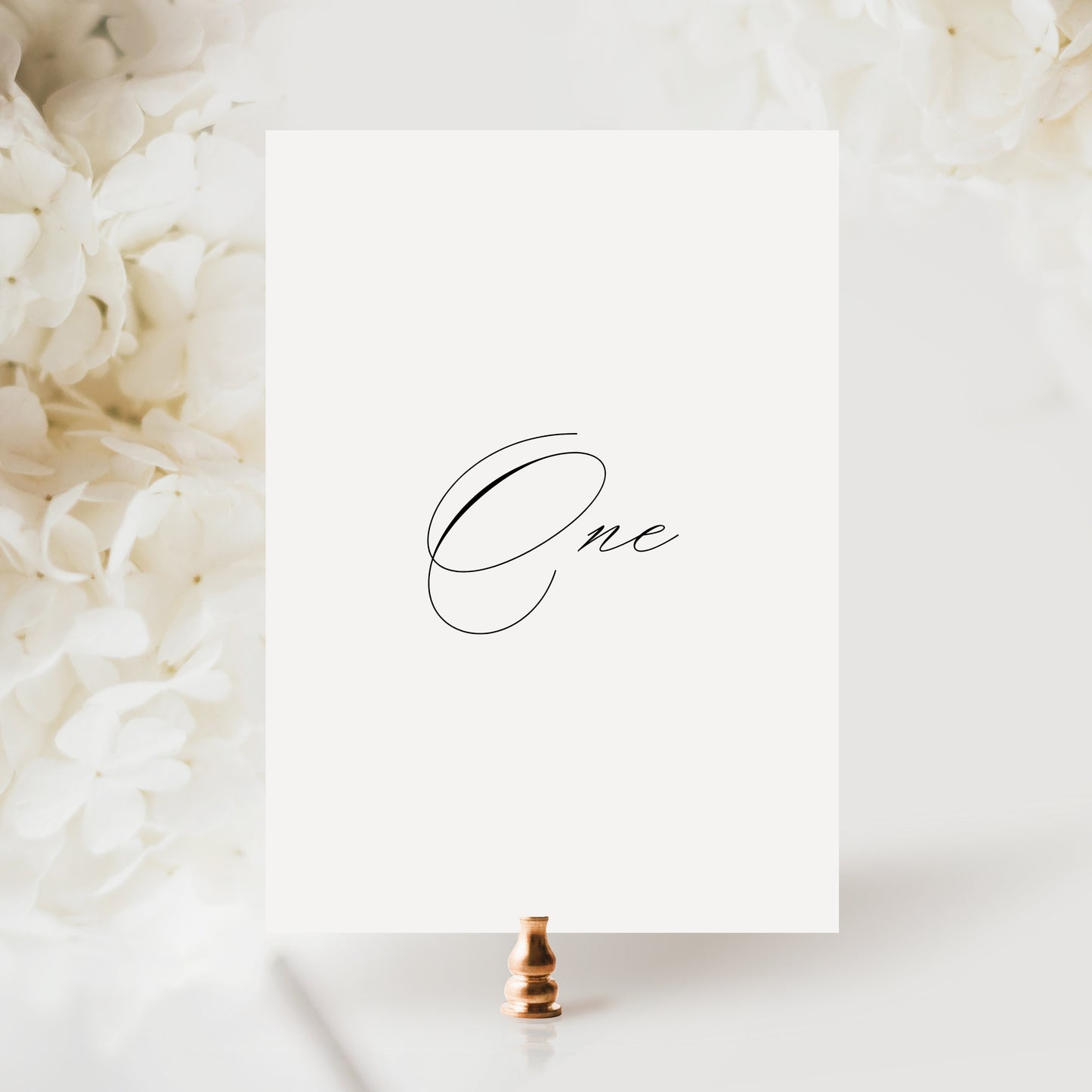 Giselle Wedding Table Number Template