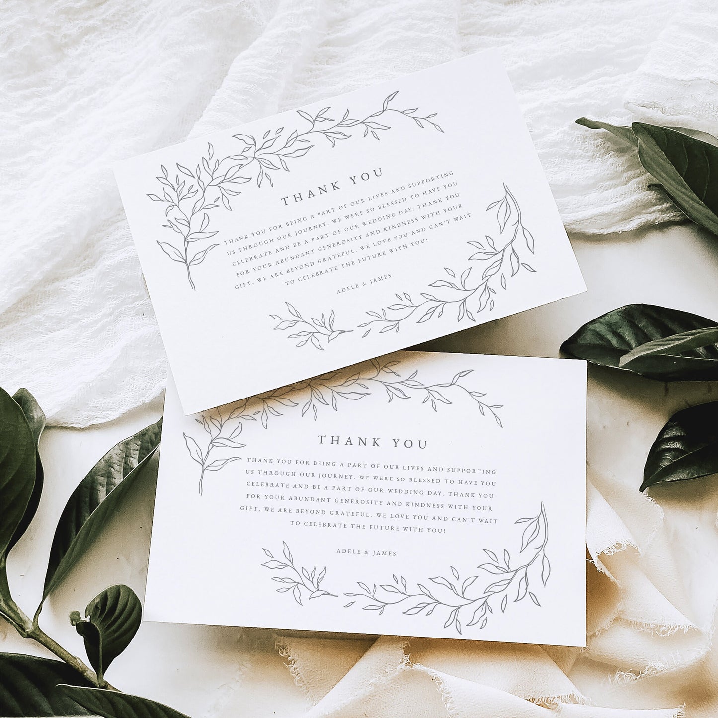 Adele Elegant Thank You Card