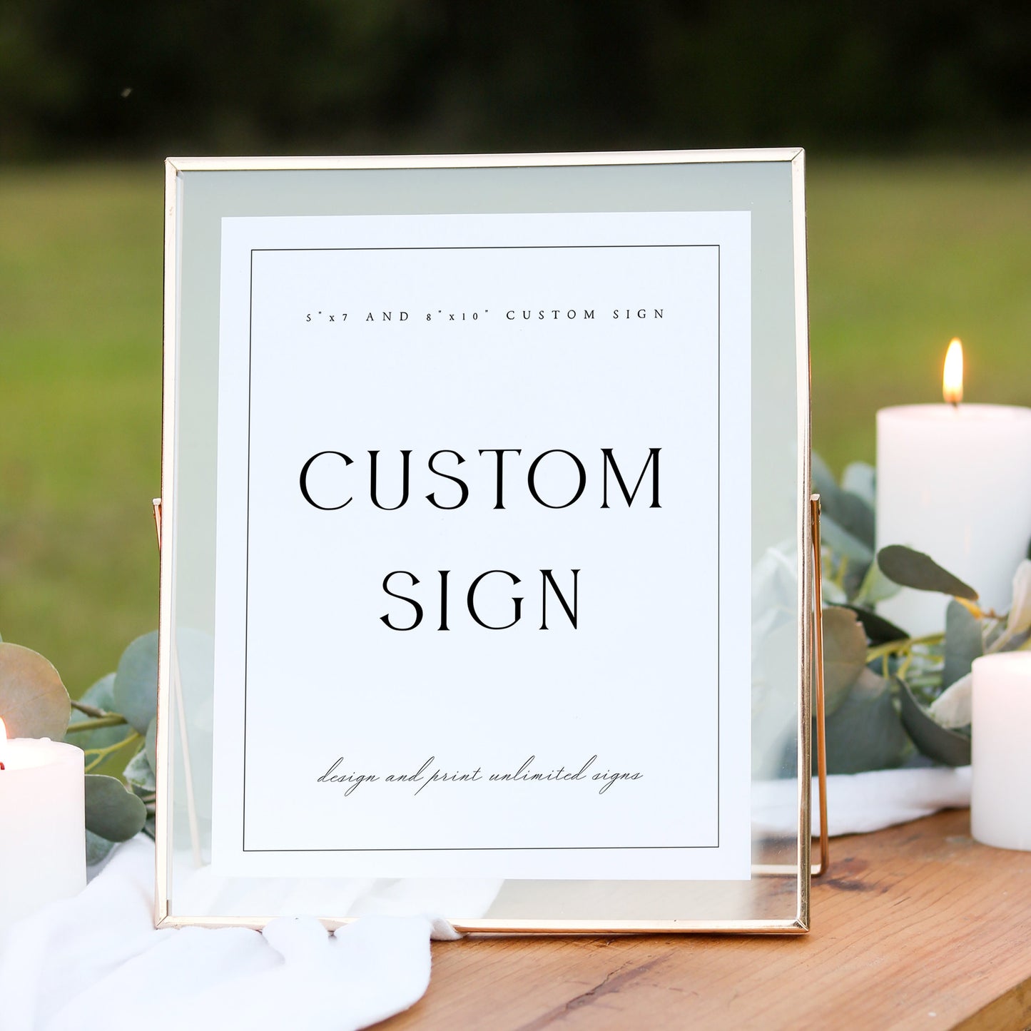 Diane Elegant Wedding Sign Template