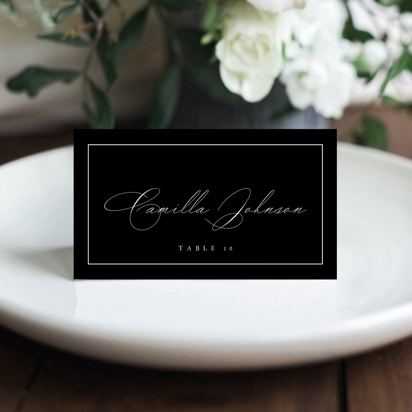 Camilla Wedding Place Card Template