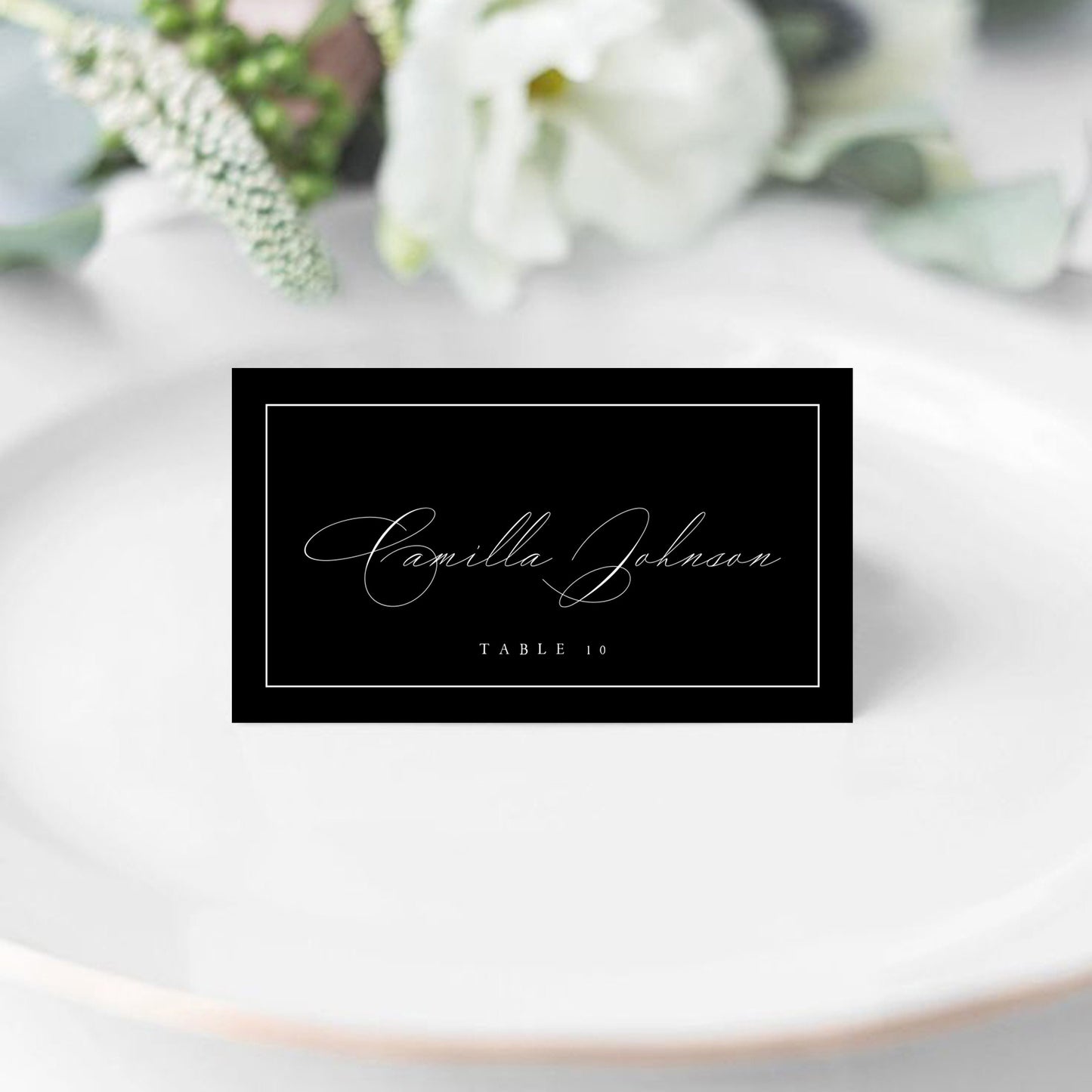 Camilla Wedding Place Card Template