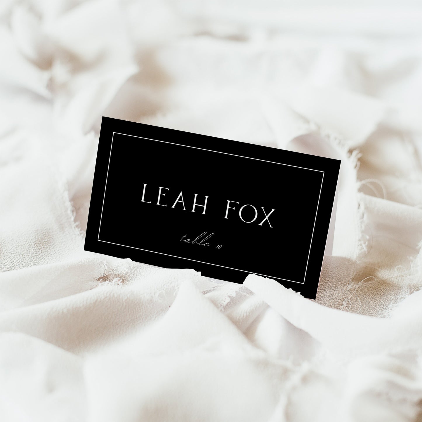 Leah MINIMAL Wedding Place Cards Template