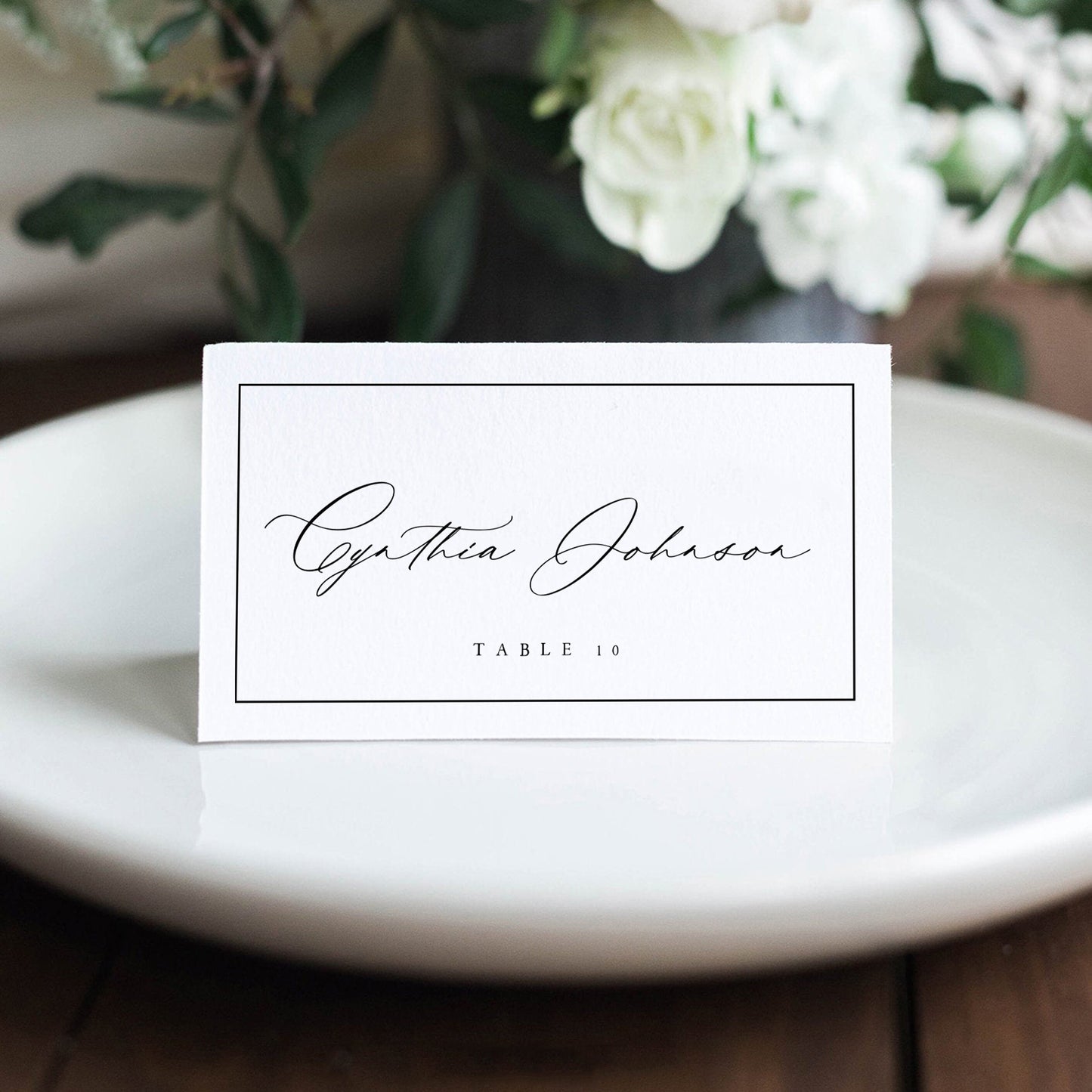 Cynthia Wedding Place Card Template