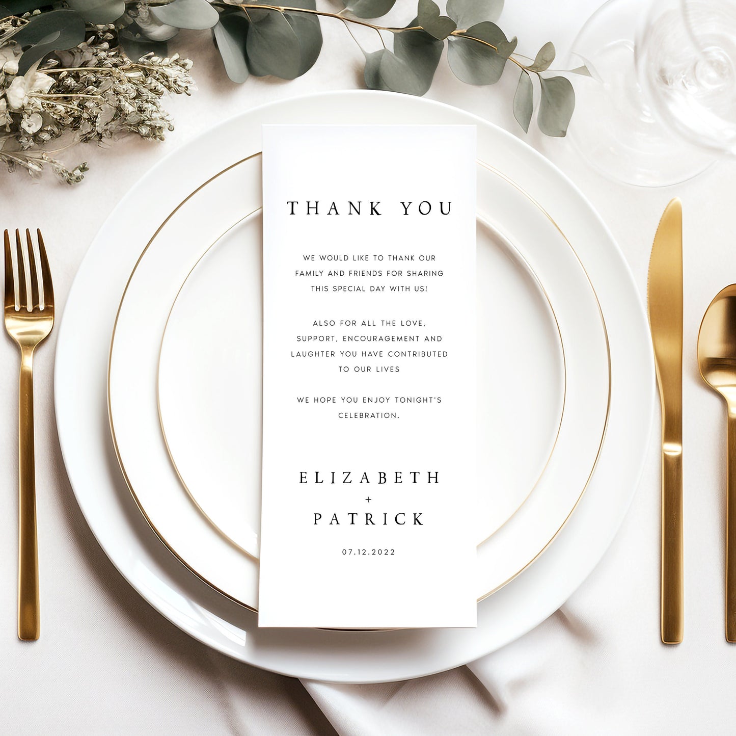 Elizabeth Elegant Thank You Letter Template
