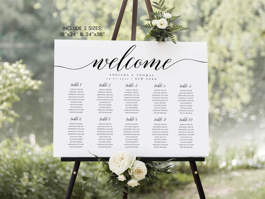 Wedding Seating Plan Template