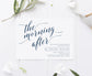 Navy Wedding Brunch Invitation Template