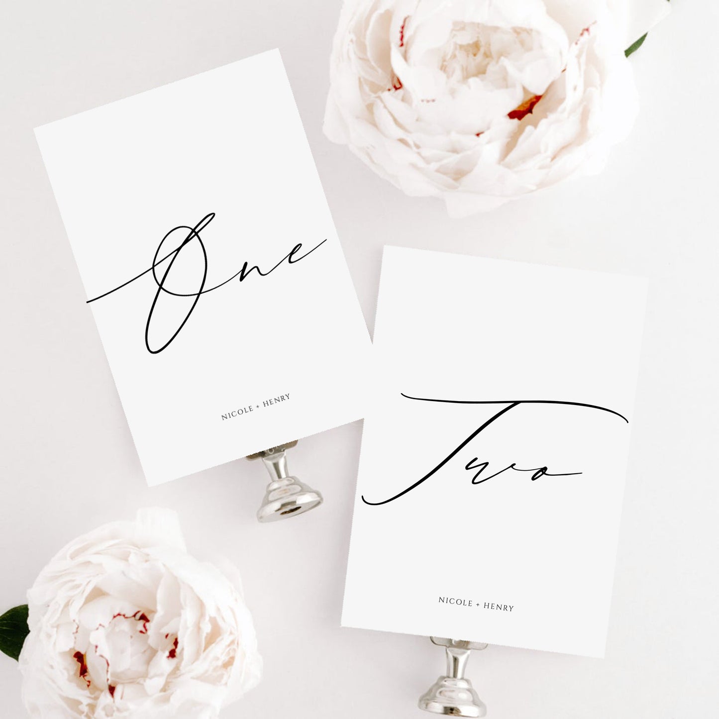 Nicole Table Number Template