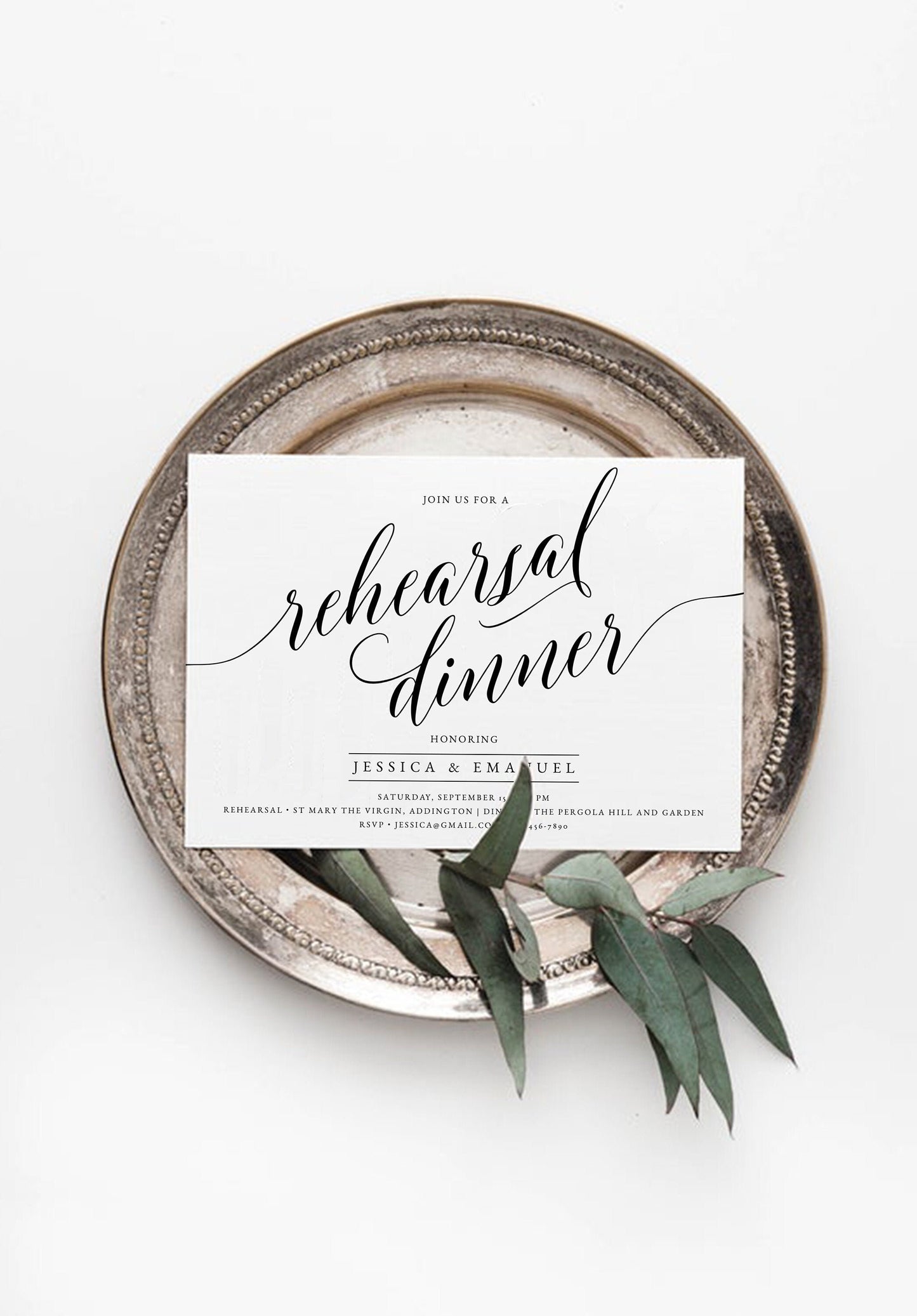 Wedding Rehearsal Dinner Template