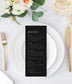 Clara Black Modern Menu Editable Template