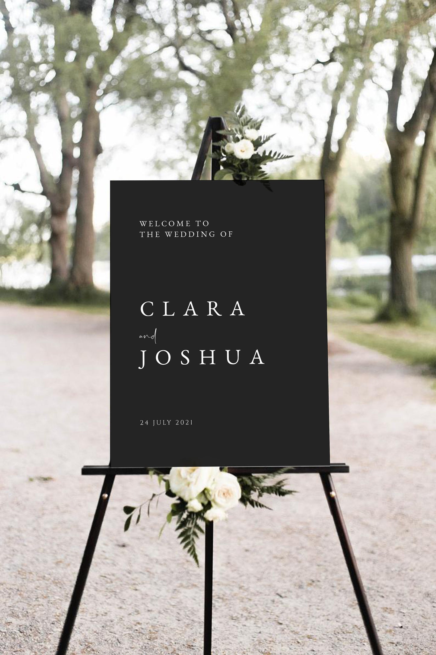 Clara Minimalist Wedding Welcome Sign