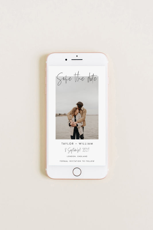 Photo Text Message Save the Date Template