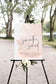 Samantha Watercolor Wedding Welcome Sign