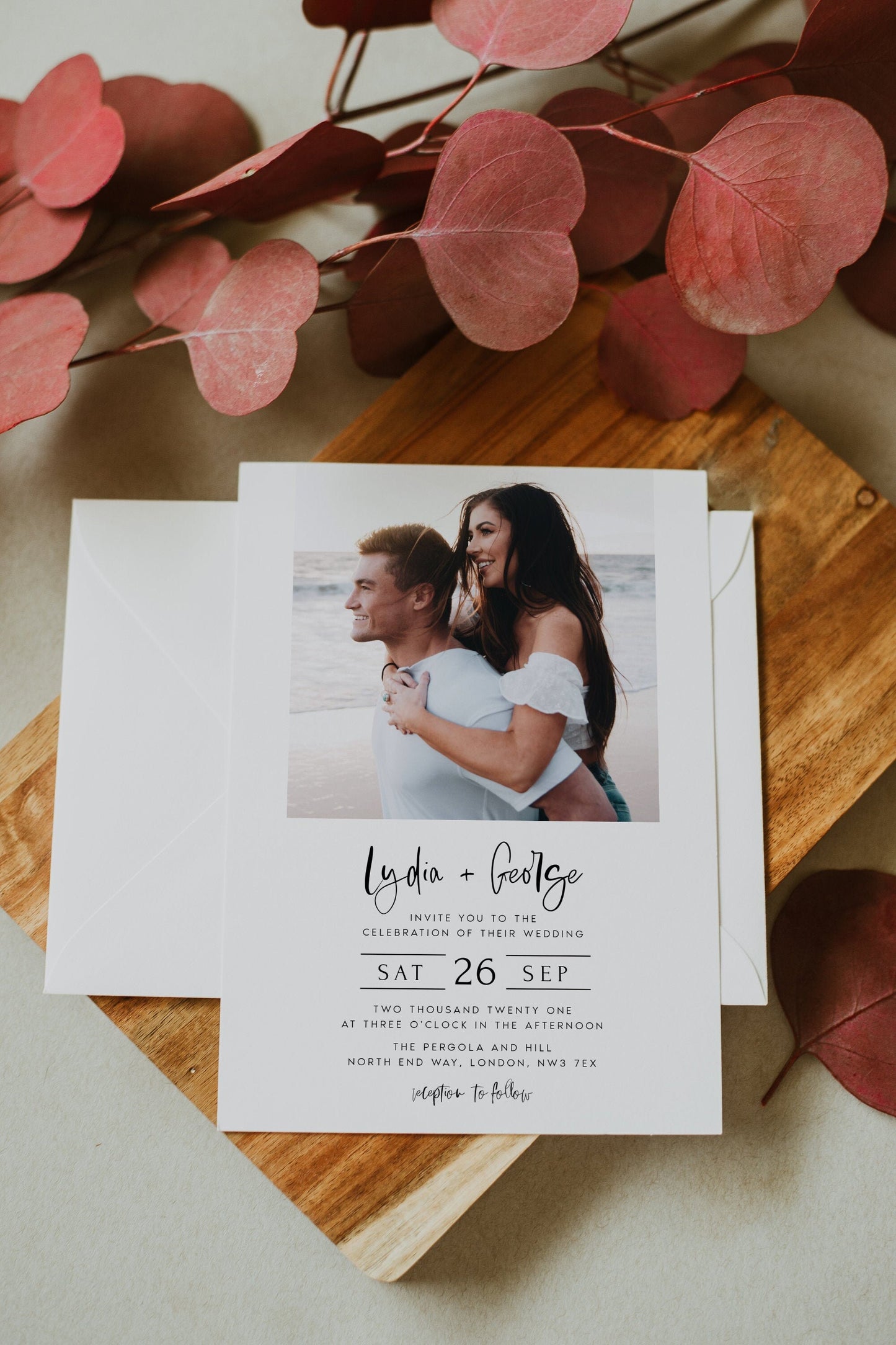 Photo Wedding Invitation Template