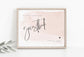 Samantha Watercolor Pink Guestbook Sign Template