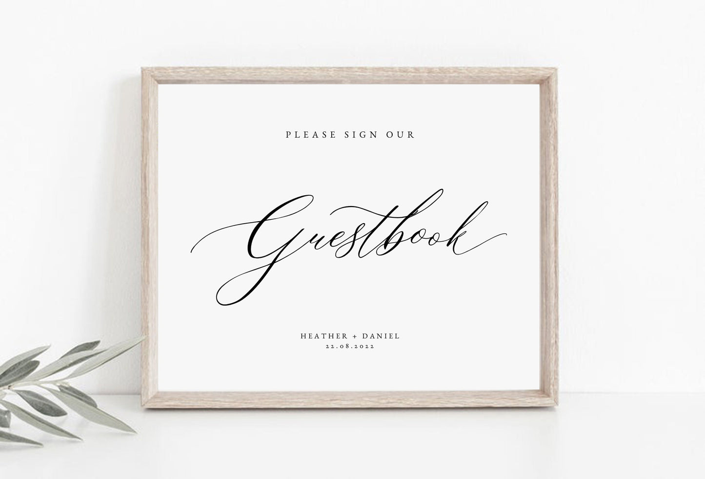 Heather Wedding Guestbook Sign