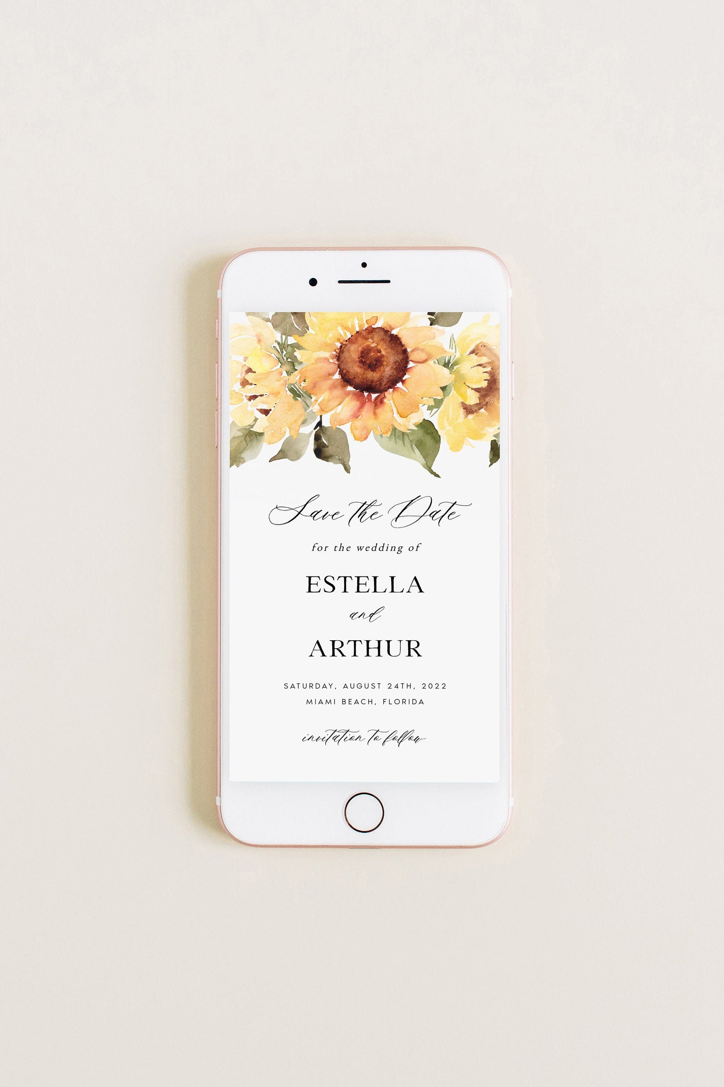 Wedding Electronic Invitation Template