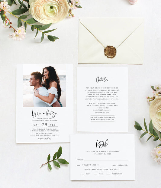 Modern Wedding Invitation Template