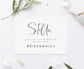 Modern Bridesmaid Proposal Card