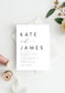 Kate Modern Wedding Invitation Template