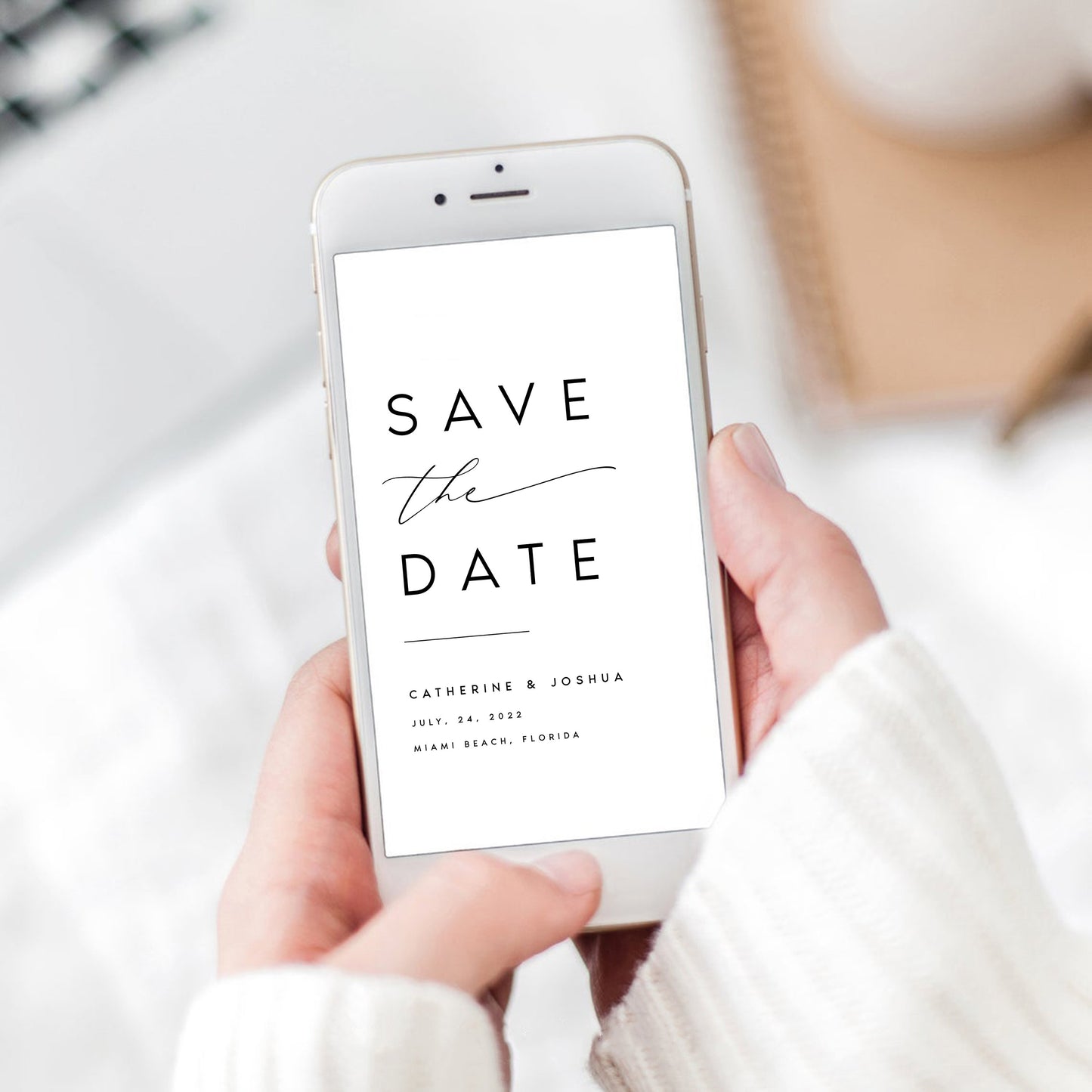 Kate Electronic Save the Date Template